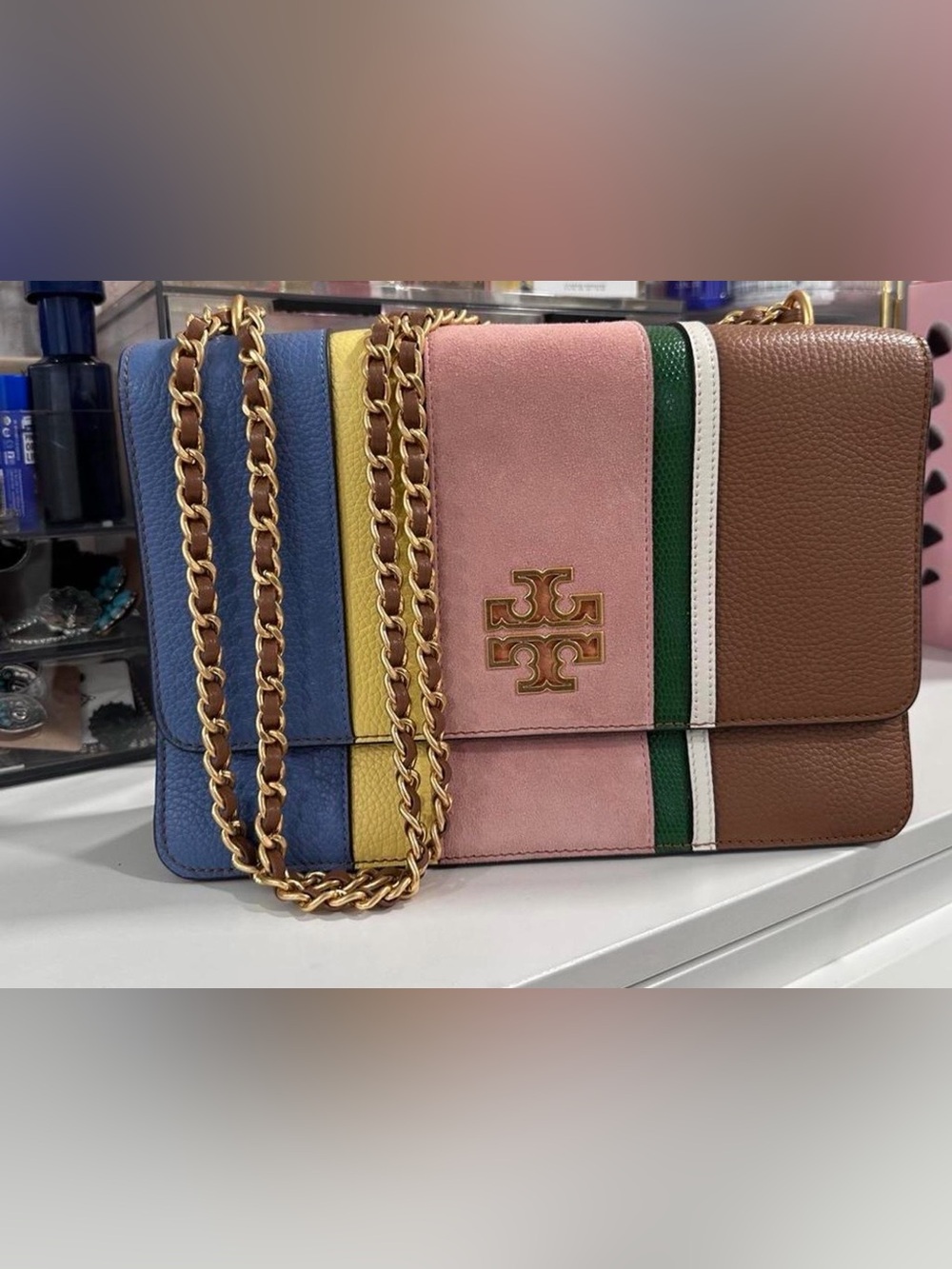 🌟Tory Burch Multicolor Leather & Suede Crossbody Bag with wallet 🌟 - Picture 5 of 5